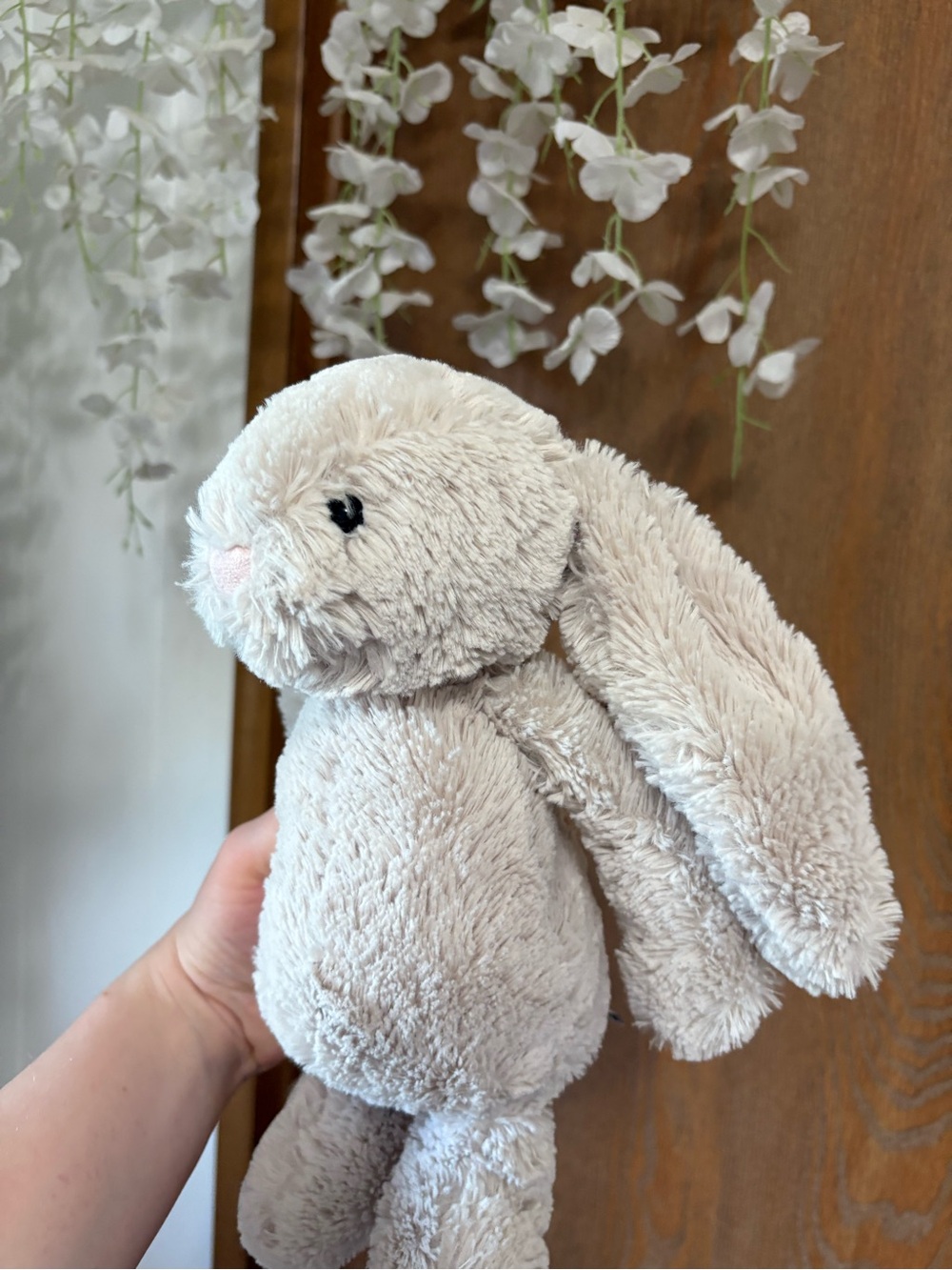 Jellycat Bashful Soft Cream Floppy-Eared Bunny Plush - Picture 3 of 4